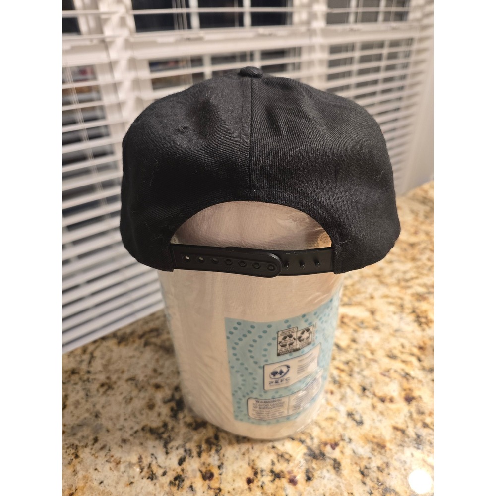 Highly Suspect MCID Band Hat Black Snapback Yupoong The Classics Flat Brim Cap - Picture 2 of 4